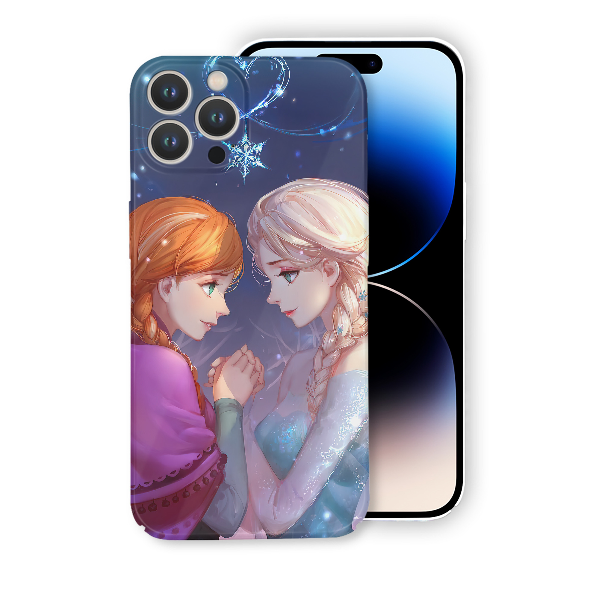 （画像用） アナと雪の女王 アンナ エルサ Frozen Anna Elsa 【iPhone 14シリーズ対応】ハードケース
